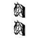 thumbnail image 2 of Adorno de jardín sweethay Cabeza de caballo colgante de hierro 2Conjunto, 2 of 6