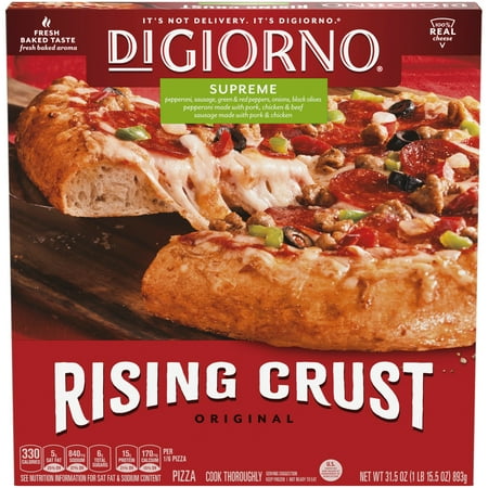 DIGIORNO Original Rising Crust Supreme Frozen Pizza 31 5 Oz Box DIGIORNO Original Rising Crust Supreme Frozen Pizza 31 5 Oz Box