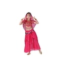 thumbnail image 2 of Gunia Girls Performance Party Outfits Belly Dance Outfit Long Sleeve Dress With Skirt Stage Shows Clothes Set 5-12 Years, 2 of 3