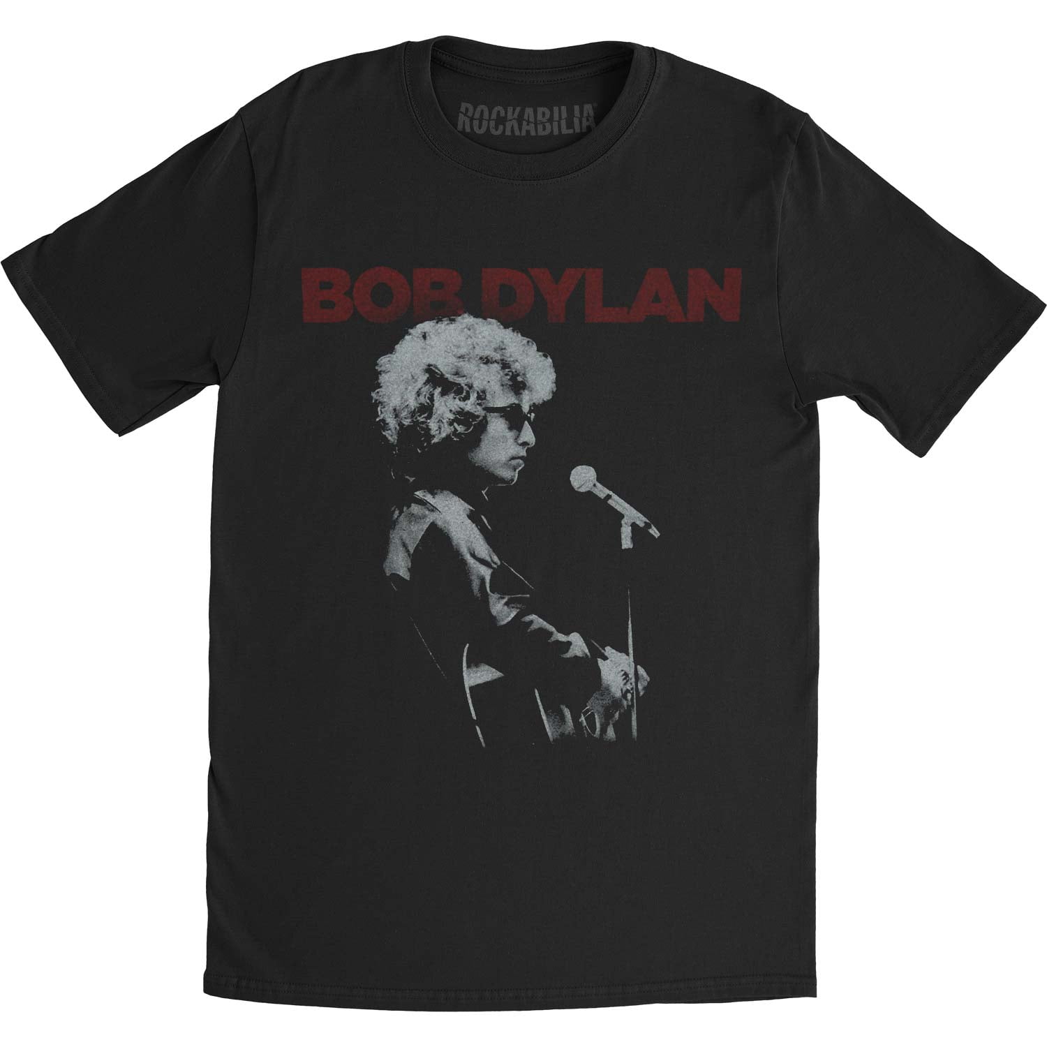 Bob Dylan Bob Dylan Men's Sound Check Slim Fit Tshirt Medium Black