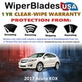 thumbnail image 2 of 2017 Acura RDX Beam Wiper Blades Wipers w/1yr Warranty (Set of 2) (WiperBladesUSA), 2 of 5
