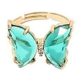 thumbnail image 2 of Pendientes para mujer, regalos para mujer, color transparente, anillo vivo, moda, súper inmortal, anillo de metal, pendientes, 2 of 3