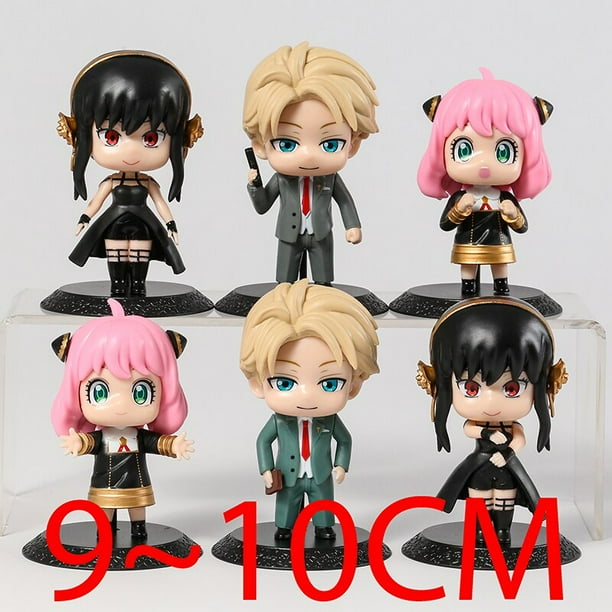 Spy x Family Twilight Loid Yor Anya Forger Yuri Briar Model PVC Figures Collectible Dolls Surprise Gift 6pcs/set heqiyong LED