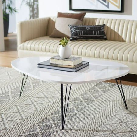 SAFAVIEH Wynton Retro Mid-Century Modern Coffee Table White/Black