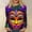 004 Orange, variant on Oplxuo Mardi Gras Shirt Women Sequin Bling Glitter Carnival Outfits Long Sleeve Cute Tops Round Neck Trendy Mask Print Blouses