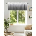 thumbnail image 3 of Grey White Gradient Kitchen Valances for Windows Abstract Watercolor Valance Curtains&nbsp; for Kitchen /Living Room/Bedroom/ Bathroom Decor, 54"x18 " ,Rod Pocket 1 Panel,, 3 of 7