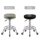 thumbnail image 5 of Balery Metal Style Horned Skull Fundas de asiento para taburete de bar redondo de tela de terciopelo ajustables que protegen de arañazos y manchas para sillas de 14 a 17 pulgadas.-14 inch, 5 of 7