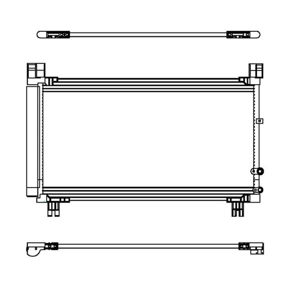 REACH 31-4254 Condenser for Lexus IS250 2015-2014