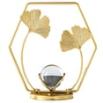 thumbnail image 1 of Adornos de cristal de Ginkgo Biloba para sala de estar, oficina, decoración de hierro forjado, artesanías decorativas de metal europeas, 1 of 6