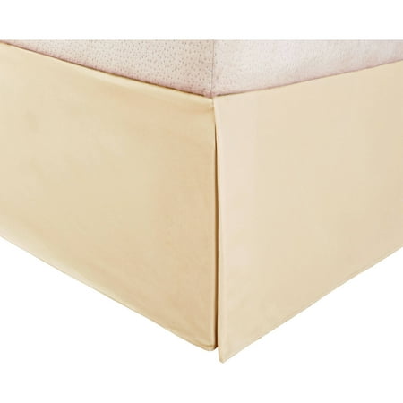 Silver Ball Drop - Superior 1500 Series Microfiber Pleated, Wrinkle Resistant, Platform Solid Bed Skirt with 15