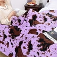 thumbnail image 6 of Dark Purple Throw Blanket Lavender Lilac Violet Gifts Decor Stuff Lightweight Soft Fleece Blanket for Women Girls Teenage Bed Couch Travel Camping, 6 of 6