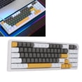 thumbnail image 1 of Mechanical Keyboard, Blue Switch Ergonomic USB Wired Gaming Keyboard  for PC Yellow White Gray, 1 of 7