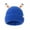 Blue, variant on Cute Knitted Beanie Hat with Eyes Wear Resistant Solid Color LED Glowing Funny Cartoon Winter Warm Hat-Purple
