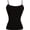 Black, variant on Stretch Cotton Camisole with Shelf Bra Junior Plus