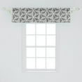 thumbnail image 2 of Ambesonne Abstract Window Valance, Triangular Shapes Stripes, 54" X 12", Dark Grey and White, 2 of 3
