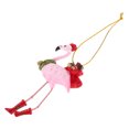 thumbnail image 5 of Adornos navideños de flamencos creativos, colgantes de flamencos de resina roja de sandía, decoraciones para árboles, adornos colgantes decorativos, decoración colgante de flamencos, 5 of 5