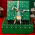 thumbnail image 4 of Christmas Gift Box Set 2-Piece with Gift Bag and Cards for Christmas Eve Apples Scarf Hand Warmer Holiday Present Packaging(Green), 4 of 6