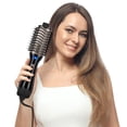 thumbnail image 3 of One Step Hair Dryer & Volumizing Hot Air Brush, Blow Dryer, Ceramic Straightener, Curler & Hot Comb 4 in 1 Salon Ionic Brush, Hair Styling Tools, Black, 3 of 8