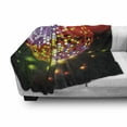 thumbnail image 3 of Popstar Party Soft Flannel Fleece Blanket, Vibrant Colorful Disco Ball Nightclub Celebration Party Dance and Music Print, Cozy Plush for Indoor and Outdoor Use, 60" x 80", Multicolor, by Ambesonne, 3 of 6