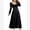 Black, variant on OBEEII Long Puff Sleeve Satin Dress for Women Spring Summer Ruffle Long Dress Soft Flowy Maxi Dresses Party Wedding Guest Outfits
