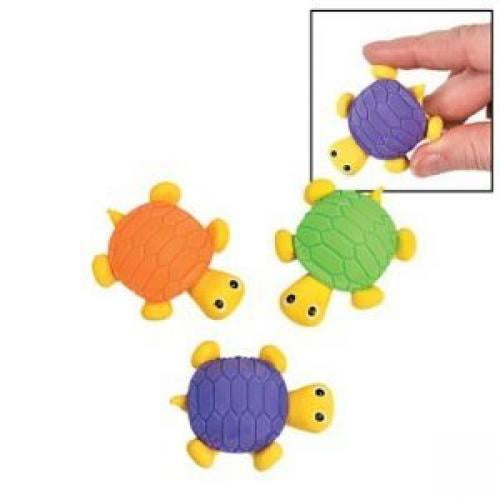 Turtle Erasers Party Favors 12 Pieces