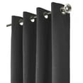 thumbnail image 3 of Thermaplus Shadow Grommet Curtain Panel Window Dressing 52 x 84 in Black, 3 of 3