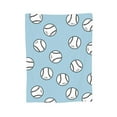 thumbnail image 7 of DouZhe Ultra-Soft Micro Fleece Lightweight Flannel Bed Blanket, Cartoon Baseball Sports Print Cozy Warm Throw Blankets, 40"x30", 7 of 7