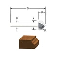 thumbnail image 1 of Fresa para Router Bosch Clásica de 1/2 pulgada, 1 of 1