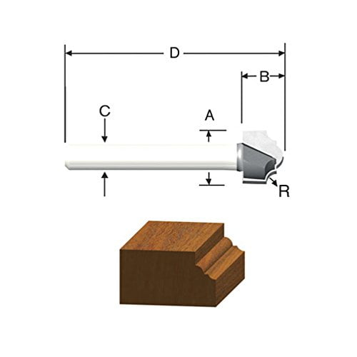 Fresa para Router Bosch Clásica de 1/2 pulgada
