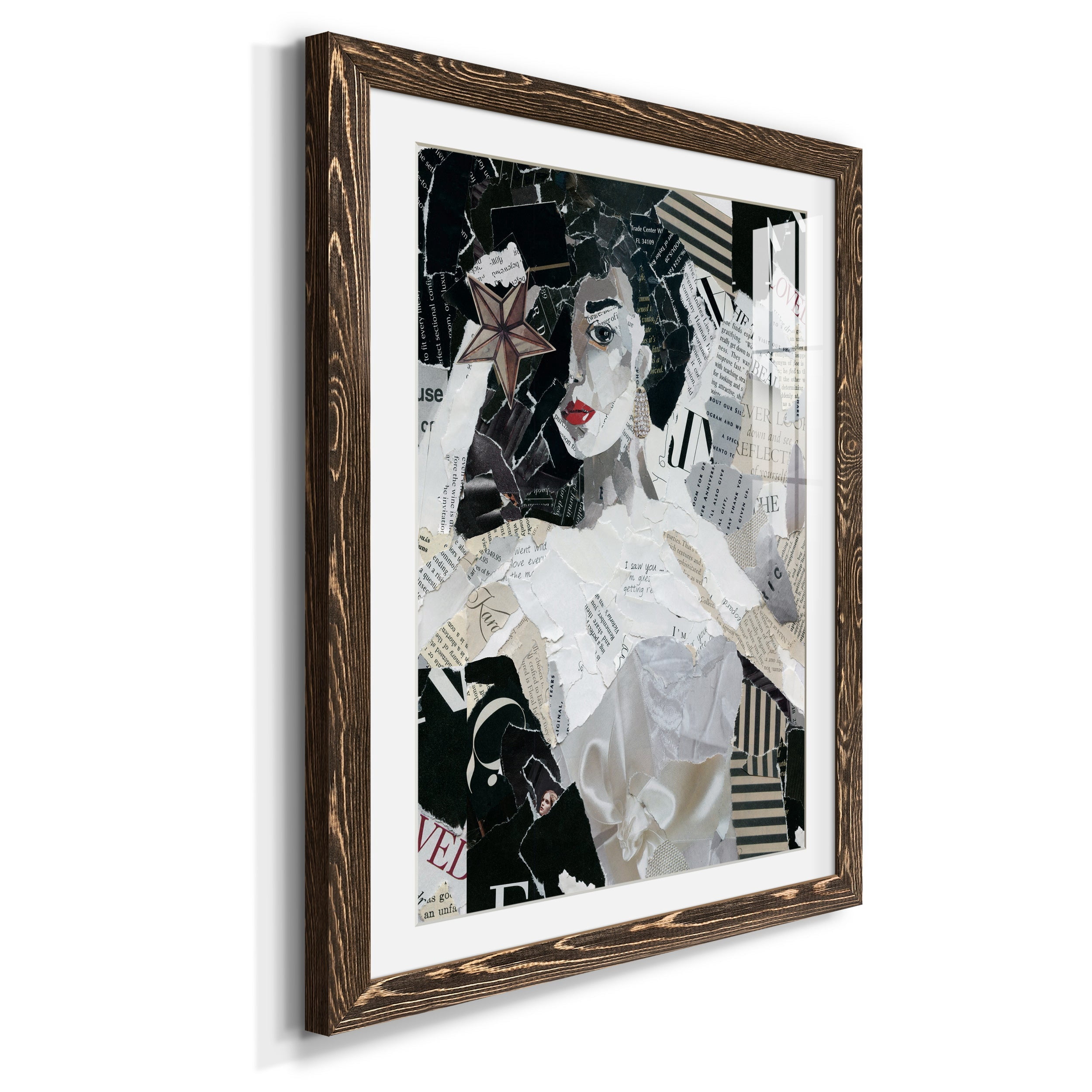Runway Star - Premium Framed Print - Distressed Barnwood Frame - Ready to Hang