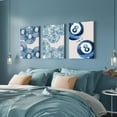 thumbnail image 4 of Trendy Blue Wall Art Set of 3, Preppy Navy Blue Wall Decor, Coquette Disco Lucky Me 8 Ball Poster Canvas Prints Aesthetic Pictures for Teen Girls Bedroom Living Room Dorm, 4 of 6