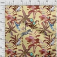 thumbnail image 3 of oneOone Cotton Cambric Pale Yellow Fabric Tropical Animal Sewing Craft Projects Fabric Prints By Yard 42 Inch Wide, 3 of 4