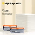 thumbnail image 3 of Compatible Toner Cartridge Replacement for Brother TN660, Black 2 Pack, 3 of 6
