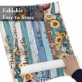 thumbnail image 6 of Pastoral Sunflower Farm Pig Placemats Set of 6,Wipeable Washable Table Mats for Dining Tables, Rustic Farmhouse Wood Board Place Mats for Kitchen Event Party Tabletop Decor, 6 of 9