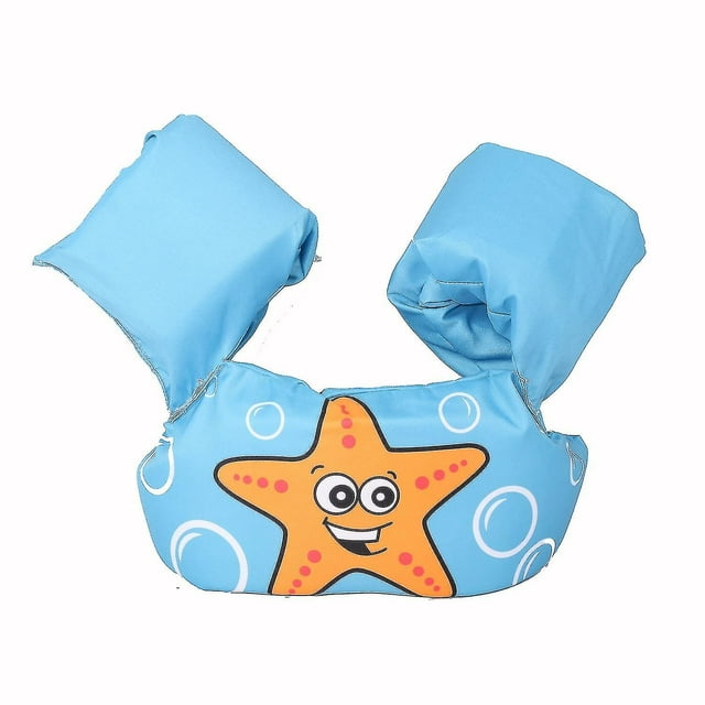 Kids Life Jacket Toddler Swim Arm Vest Cartoon Pattern Swimming Equipment