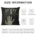 thumbnail image 5 of BANET Halloween Pillow Covers Decorative Throw Pillows Cover Black Ghost Pumpkin Pillow Cases Home Outdoor Sofa Couch Cushion Covers for Halloween Decor 24x24in, 5 of 5