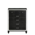 thumbnail image 6 of New Classic Furniture Modern Solid Wood Chest with Drawers in Black, 6 of 6