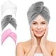 thumbnail image 1 of Nexcover Toalla De Microfibra Para El Cabello, Paquete De 3 (Blanco芸곺먬) 9.8 Pulgadas X 25.5 Pulgadas Turbantes Para El Cabello Ultra Absorbentes De Secado Rápido Toallas Para La Cabeza Para Mujeres Ca, 1 of 5