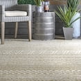 thumbnail image 3 of nuLOOM Kamryn Textured Tribal Indoor/Outdoor Area Rug, 4x6, Beige, 3 of 8