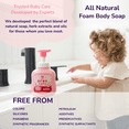 thumbnail image 5 of Arau Baby Foam Body Soap for Dry and Sensitive Skin - Body Wash Soap Safe for Newborns, Additive, Allergen & Dye Free- 15.2 fl oz (Pack of 3), 5 of 10