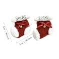 thumbnail image 3 of Qjidjing 2Pcs Christmas Stocking Hanging Ornaments, Xmas Pendant Accessories, for Christmas Tree, Home Wall, Holiday Party Decor, 3 of 7