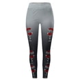 thumbnail image 5 of Zhanying Leggings de Noël pour Femmes Rouges Longueur Cheville Poignets Élastiques à la Cheville Vêtements pour Femmes Gris G, 5 of 5