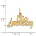 thumbnail image 5 of 14K Yellow Gold 50Th Anniversary Charm (17 X 23) Made In United States c288, 5 of 6