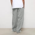 thumbnail image 5 of Mens Pants Sweatpants With Pockets Casual Comfy Solid Color Loose Athletic Pants Elastic Waist Drawstring Pants, 5 of 8