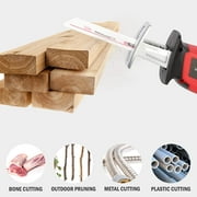 20-Volt Max Lithium-Ion Cordless Reciprocating Saw, W/2 Batteries, Portable & Lightweight One Hand Compact Reciprocating Saw Kit W/Blades and Tool Case, for Outdoor Pruning, Wood, Plastic, Bone