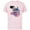 Soft Pink, variant on Disney Lilo & Stitch Bike Adventure - Short Sleeve Cotton T-Shirt for Adults -Customized-Athletic Heather