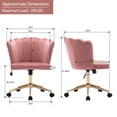 thumbnail image 3 of Duhome Home Office Chair Task Chair Velvet Swivel Pink 1 Pcs, 3 of 7