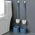 thumbnail image 4 of Large Compact Toilet Bowl Brush Set, Bathroom Cleaning Tool with Ergonomic Handle & Soft Bristles, Hollow Drainage & Removable Tank, Space-Saving Design, 4 of 6