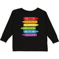 thumbnail image 3 of Inktastic Colored Crayons Boys or Girls Long Sleeve Toddler T-Shirt, 3 of 5