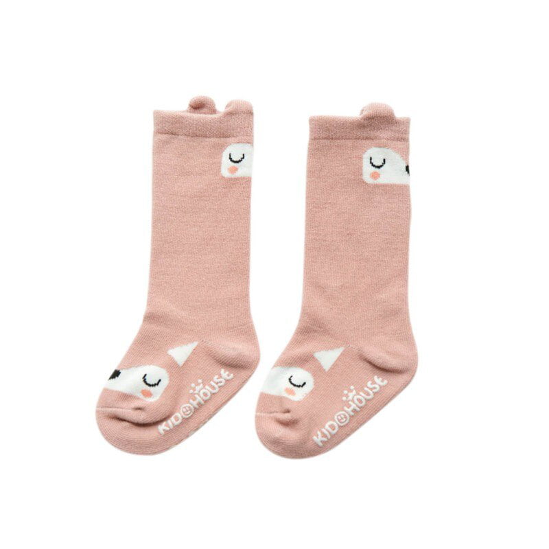 3 Paires Coton Bébé Chaussettes Fille Garçon Enfants Bambin Cartoon Knee High Socks Stocking 